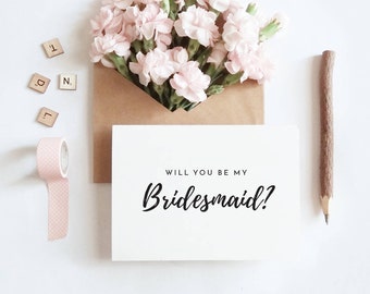 will you be my//bridesmaid printable//DIY Wedding//A6 Post card//Printable Bridesmaid//Bridesmaid Invitation//Bridesmaid Proposal//download