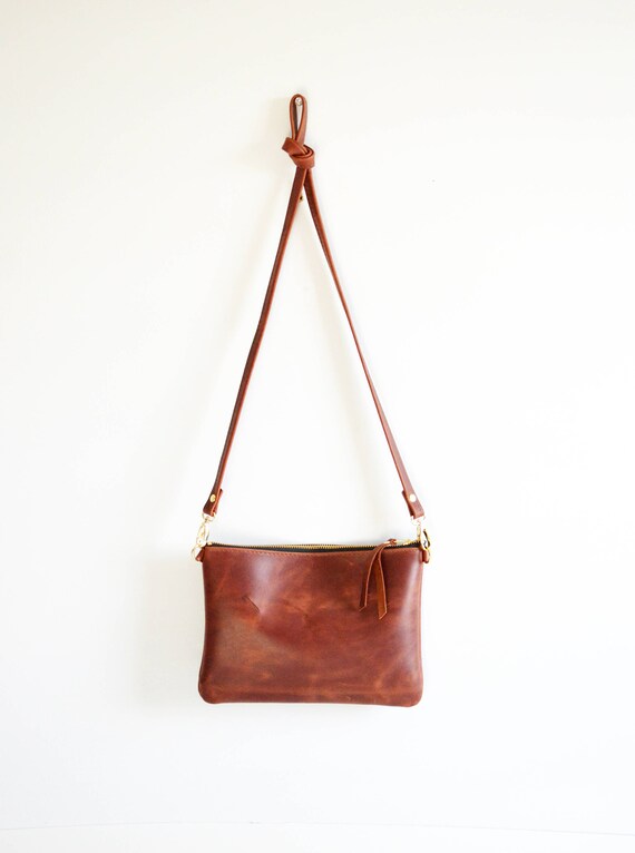 Leather crossbody bag / Minimalist bag / Small leather bag