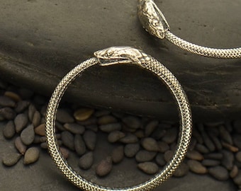 Ouroboros Ring Snake Ring Sterling Silver Serpent Reptile Ancient Greek Gothic Goth USA 6 7 8 Ring R-704
