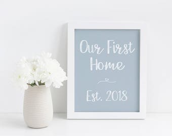 Our First Home 2018 Printable Our First Home 2018 Printable