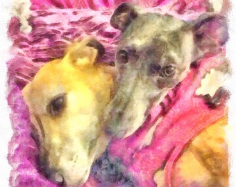 customised art of your dogs