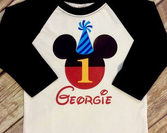 Mickey mouse 1st birthday shirt | Etsy