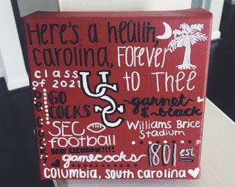 University of South Carolina Heart & Traditions Canvas