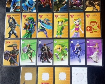 Laminated Zelda Amiibo Cards Premium Quality