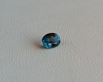 Blue Tourmaline stone Faceted oval gemstone Natural Indicolite tourmaline loose gemstone