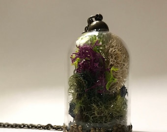 Moss Terrarium Pendant Necklace