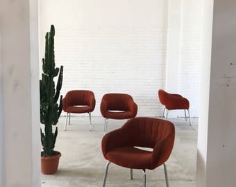 Orange armchairs years ' 70