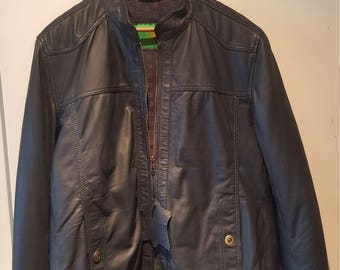 Mens leather jacket | Etsy