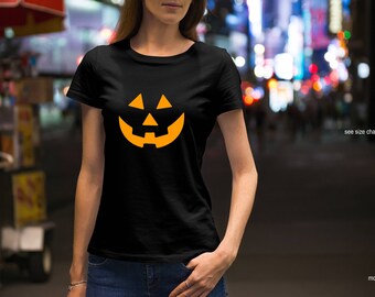 Scary Pumpkin Face Halloween PUMPKIN Halloween Shirt JACK O' LANTERN shirt Woman Men Toddler Boys Halloween Shirts Pumpkin tshirts