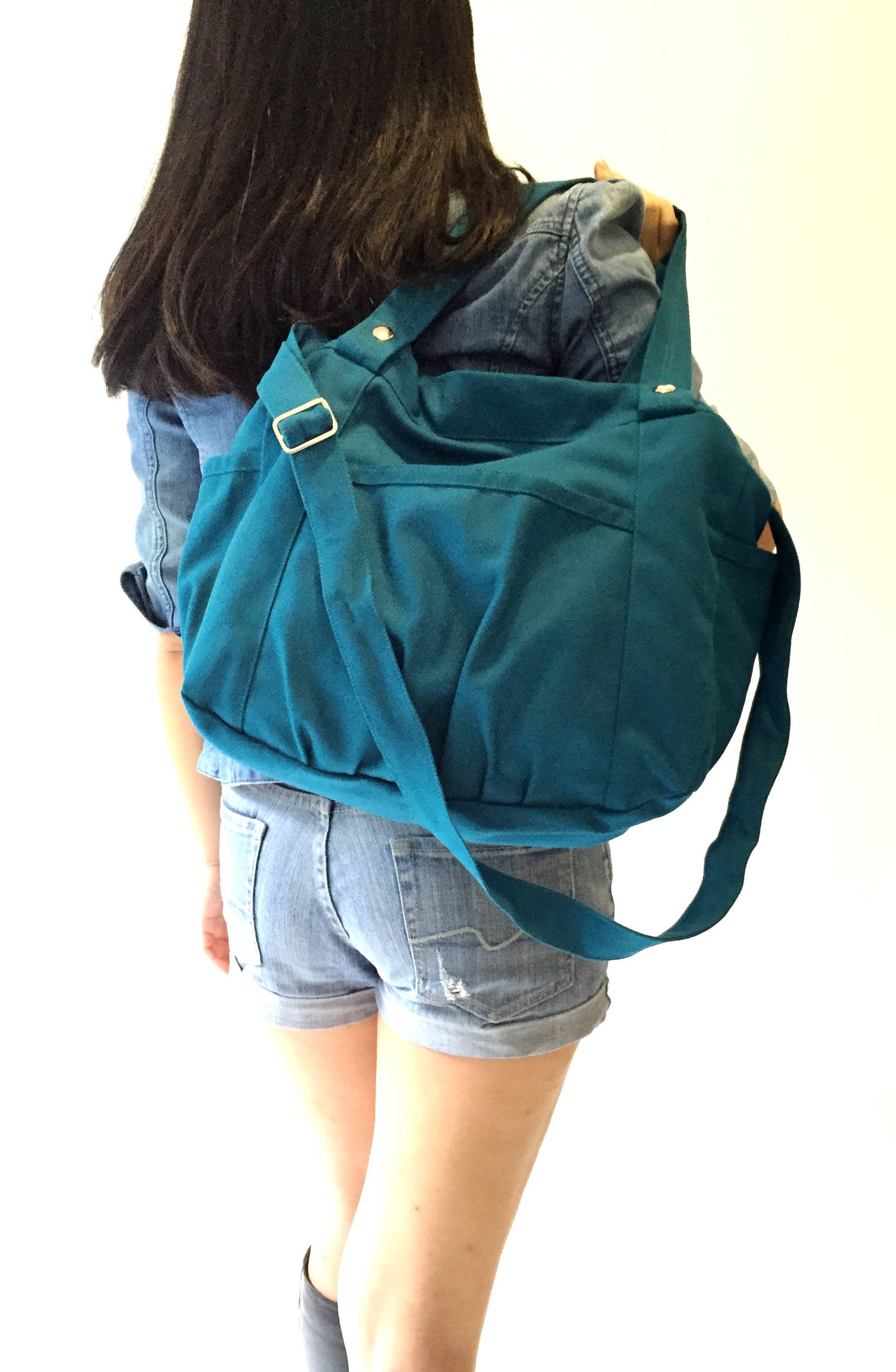 teal backpack diaper bag