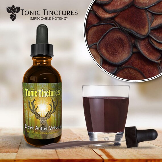 Deer Antler Velvet Liquid Extract 2oz. 60ml Fresh Batched