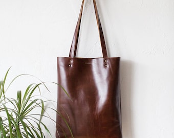 Luxury Brown Leather Tote bag No.Tl- 17002
