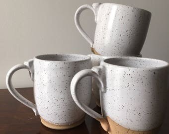 SoCal Mug | IN STOCK | gift - coffee - tea - pottery - minimal - white - speckled - handmade - mug - kitchen - housewarming