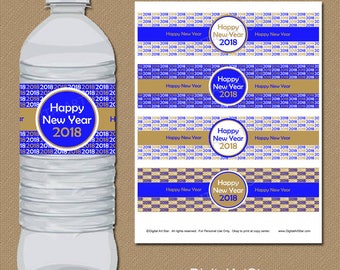 Baby Boy Water Bottle Labels DIY Printable Baby Shower Water