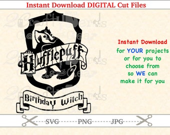 Download Make Your Own Harry Potter Hufflepuff Crest House Quote PNG