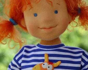 Ready to ship, Waldorf doll , organic doll, 41 sm -Sunny Maya - gift for girls, collection doll