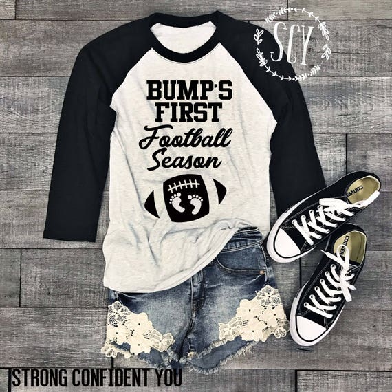 Bump's First Football Season™ Pregnancy Shirt Football