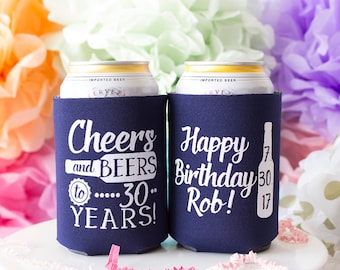 30th Birthday Favors, Cheers & Beers to 30 Years, 30th Party Favor, 30th Birthday for Him, Dirty 30, Happy 30th, 1987 Birthday