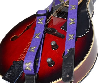 Guitar Strap or Mandolin or Ukulele Strap | Acoustic or Electric Guitar Strap | Music Instrument Strap | Butterfly Guitar Strap