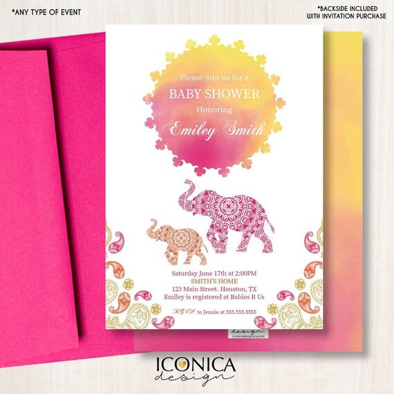 Moroccan Themed Baby Shower Invitations 6