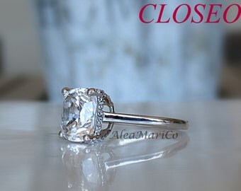 white sapphire engagement ring 14kt closeout recycled 14kt setting and lab grown white sapphires - White Sapphire Wedding Rings white sapphire engagement ring 14kt closeout recycled 14kt setting and lab grown white sapphires - White Sapphire Wedding Rings