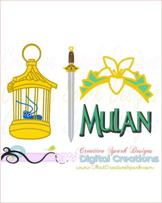 Download Mulan Themed Layered SVG, DXF, PNG Image Set for Die ...