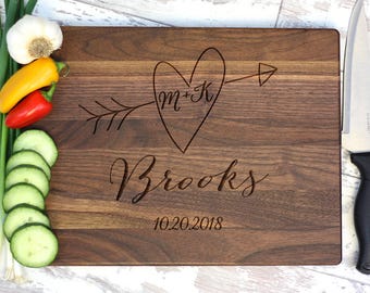 Personalized Cutting Board, Custom Cutting Board, Engraved Cutting Board, Monogrammed Cutting Board, Custom Wedding Gift