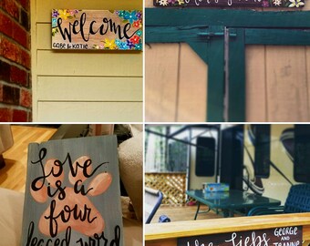 Medium - Customized Hand Painted Wood Sign