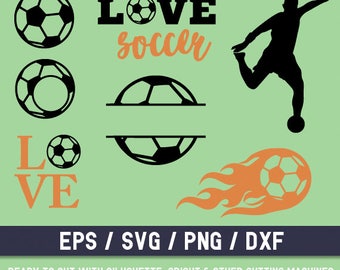 Soccer svg, Soccer svg file, Soccer cut file, Soccer silhouette svg, Soccer monogram, Soccer ball svg, Soccer ball svg file