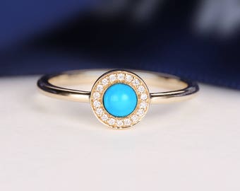 turquoise engagement ring diamond wedding halo 14k gold antique unique alternative women vintage turquoise jewelry anniversary - Turquoise Wedding Ring turquoise engagement ring diamond wedding halo 14k gold antique unique alternative women vintage turquoise jewelry anniversary - Turquoise Wedding Ring