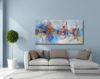 Original Abstract Acrylic Contemporary Canvas by GabiGerArt