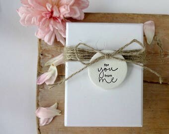 10 Clay gift tags / birthday gift tags / Christmas gift tags / gift wrapping