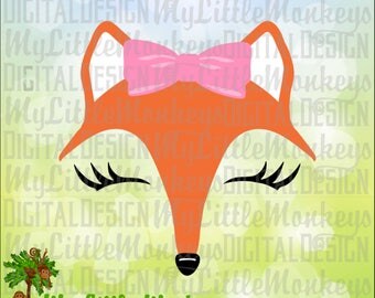 Fox SVG, Fox Face svg, Woodland SVG, Woodland Animal svg, Kids svg, Fox Shirt, Commercial Use SVG, Clip Art, Cut File, eps, dxf, png