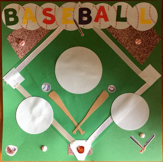 Scrapbooking: Ball Game, 12x12 Premade Scrapbook Page