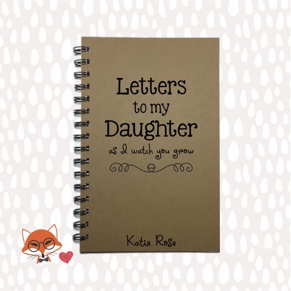 Letters to my Daughter Baby Keepsake Gift To My Daughter