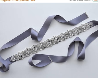 60% OFF Luxurious Crystal and Pearl Bridal Belt - Rhinestone Embellishment Sash Jeweled Wedding Prom Bridesmaid Dress Applique - Style 9P