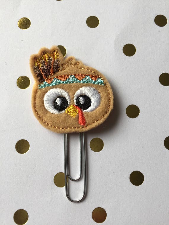Mister Turkey planner Clip/Planner Clip/Bookmark. Thanksgiving planner clip. holiday planner clip. fall planner clip