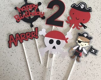 Pirate Centerpiece, Pirate Party Decoration, Pirate Party Centerpiece, Red And Black Party, Pirate Boy Party, Pirate Girl Party