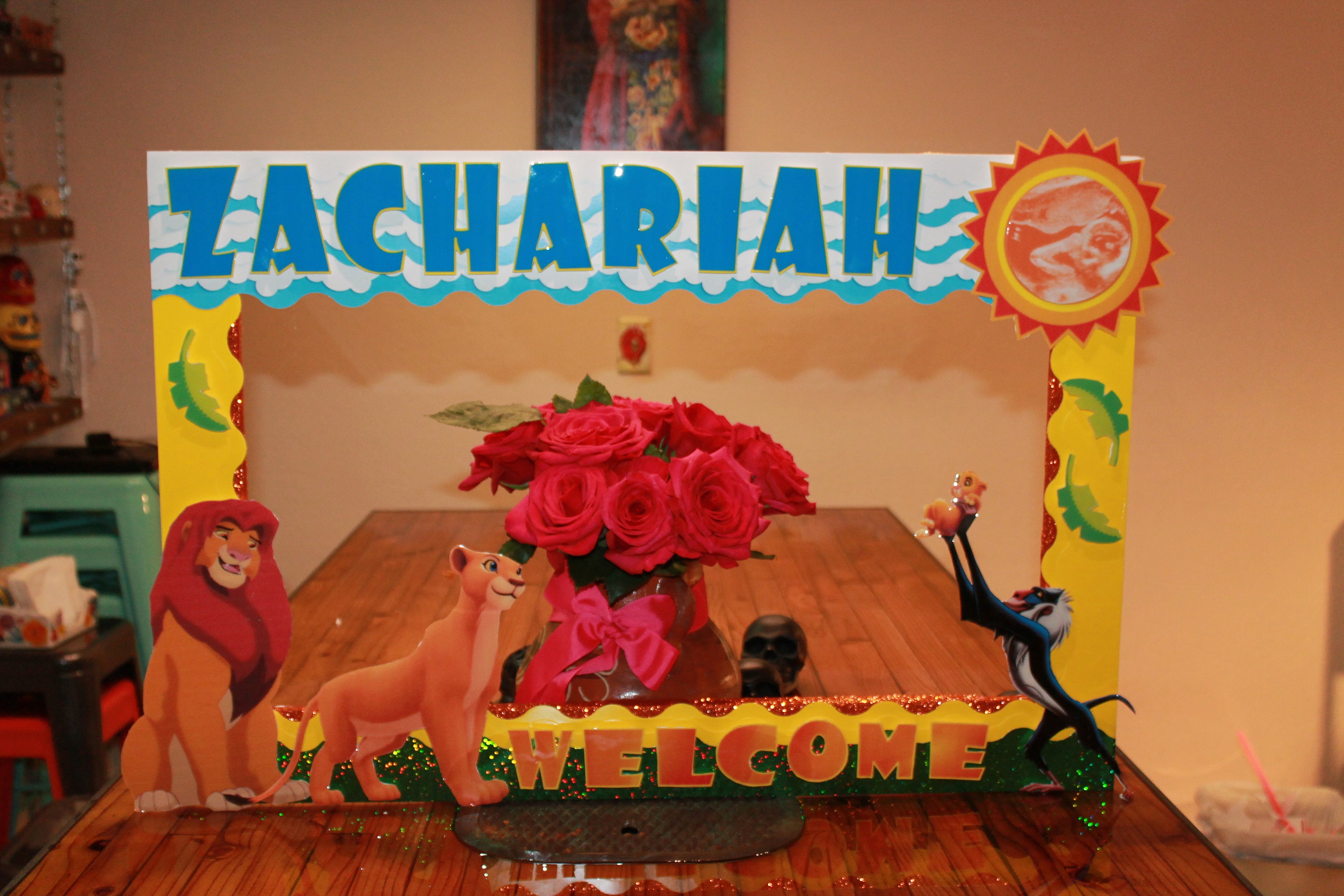 Lion King Photo Frame Prop // Personilized Photo Prop // Photo