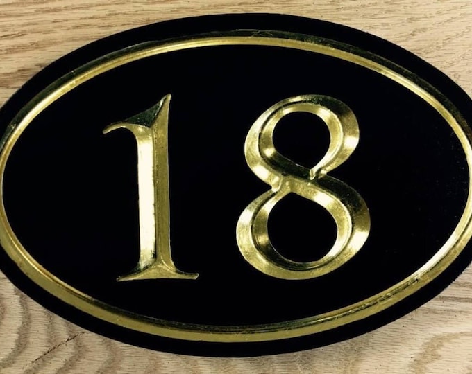Handcrafted house number signs 1-2 numbers 6.5" x 10" x 1"