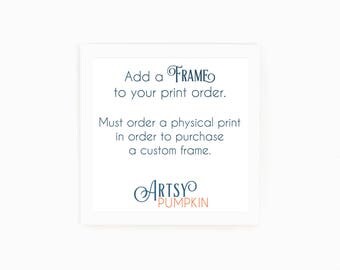 Custom Framing - Add on Framing - Frames - Picture Frames