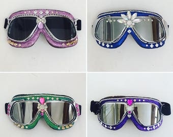 On SALE!Burning Man Goggles, Aviator goggles.Anti-Dust Goggles.rave wear,motorcycle goggles . Pick one you like !