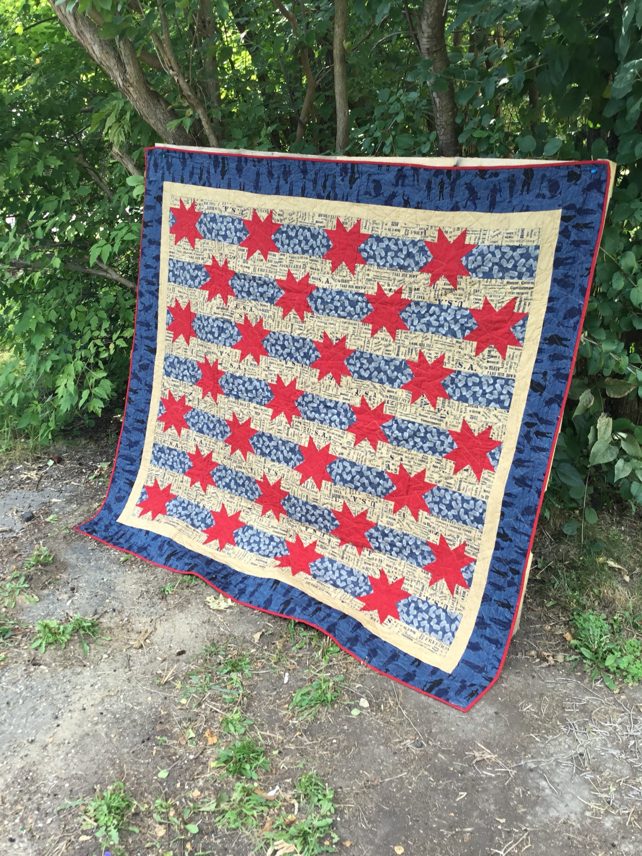 Patriotic Quilt For Sale Military Quilts Army Navy Air Force