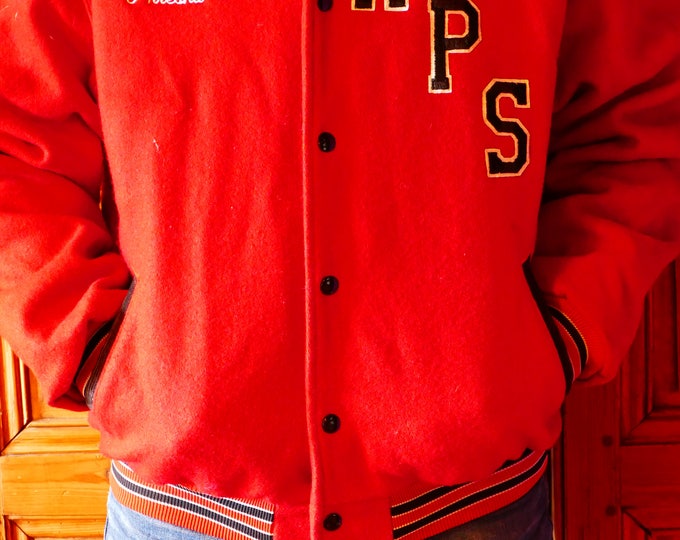 70's Teddy Jacket (varsity jacket / Letterman jacket)