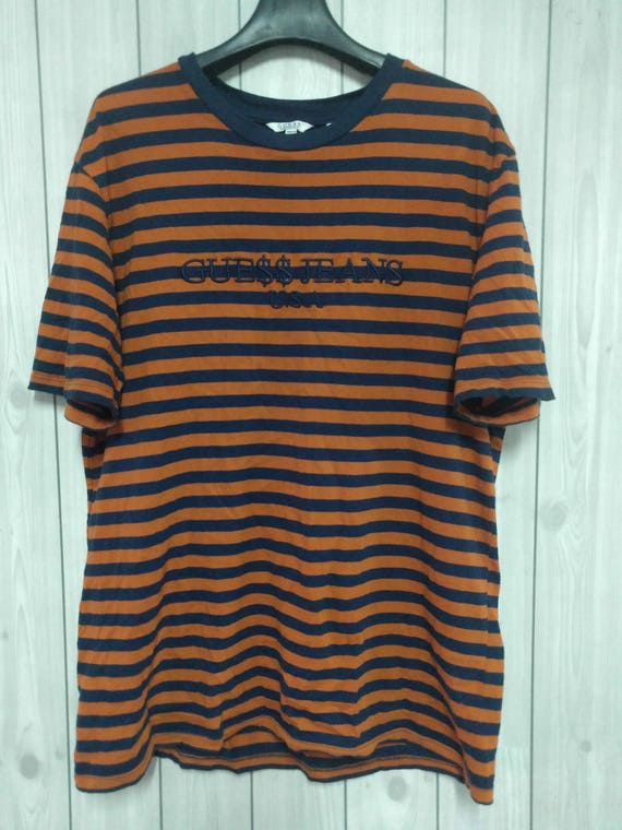 guess jeans usa stripe men t-shirt size L asap rocky rare