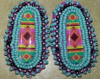 Felt bead earrings | Etsy