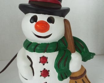 Ceramic snowman | Etsy