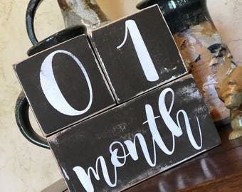 Baby Milestone Blocks