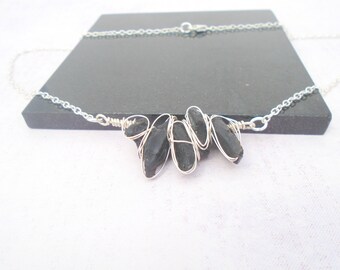 Moldavite Necklace, Moldavite Wire Wrapped Jewelry, Meteorite Necklace, Moldavite Pendant, Meteorite Jewelry, Green Gemstone necklace