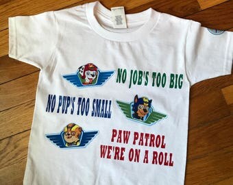 Paw patrol tee/tank